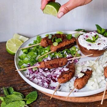 Boîte de statère | Substitut de viande | Poudre végétalienne à base de pois | Riche en protéines 5