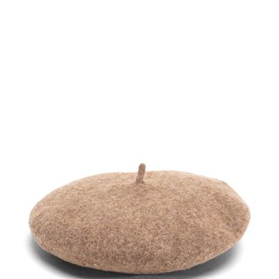 Wool Beret in Camel