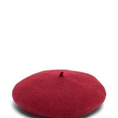 Béret en laine rouge