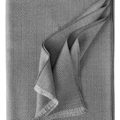 Blanket COLORADO medium gray