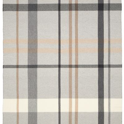 Plaid BRISTOL gris clair/écru