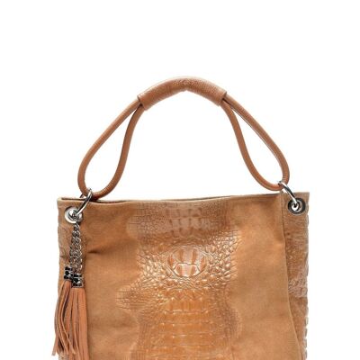 AW23 LV 874_COGNAC_Tasche mit Tragegriff