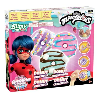 Miraculous Ladybug - Ref: M06011 - "Donuts" Slime Kit - "Sprinkles n' Slimy Donuts" pastry creations with kitchen utensils, ingredients, toppings, decorations (Wyncor)