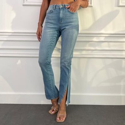 BLUE split jeans - JUNBY SLIT
