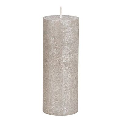 Finitura Candle Shimmer realizzata in cera grigia (L/A/P) 6,8x18x6,8 cm