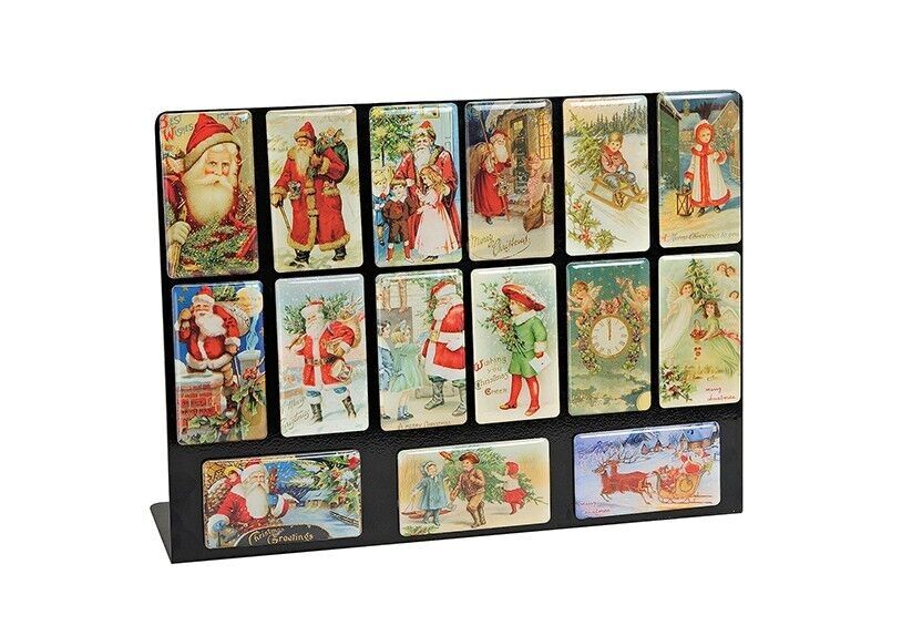 Magnete natalizio su supporto in plastica