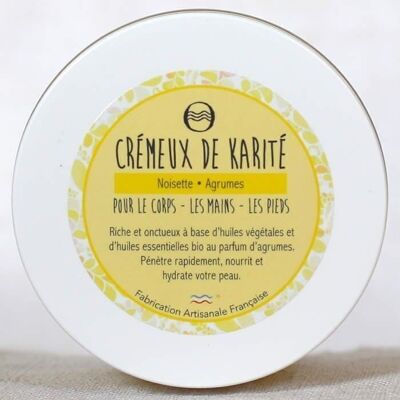 Crémeux de karité noisette agrumes