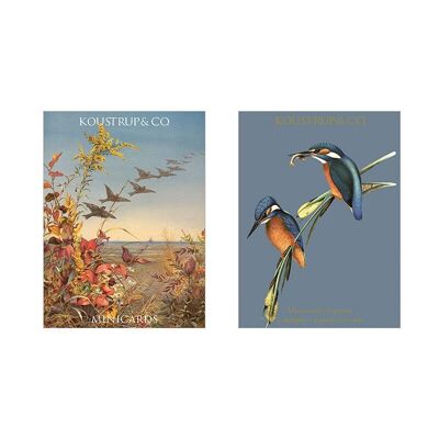 Minikarten Herbst - Eisvogel