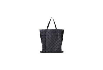 Grand sac à main métallique Lucent noir, fourre-tout à carreaux géométriques, sac à bandoulière -616L noir 1