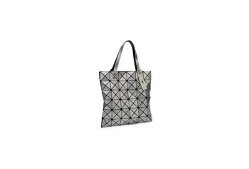 Grand sac à main métallique Lucent noir, fourre-tout à carreaux géométriques, sac à bandoulière -616L noir 4