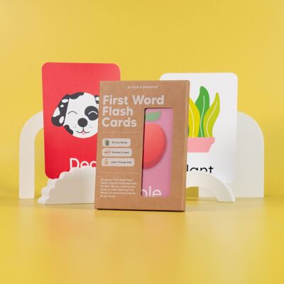 Lernkarten für das erste Wort | 50 spannende erste Wörter zum Lernen für Kleinkinder