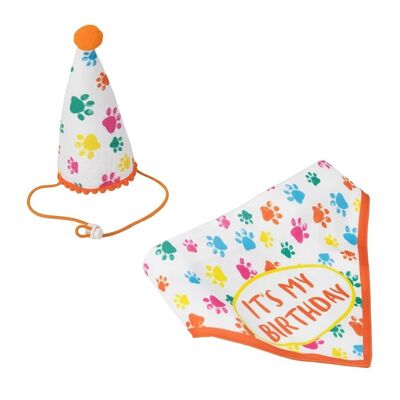 Hunde-Partyhut und Geburtstags-Bandana
