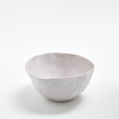 Nature Shape White Light Pink Bowl 15cm