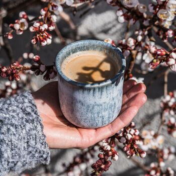 Tasse moyenne réactive gris clair 1