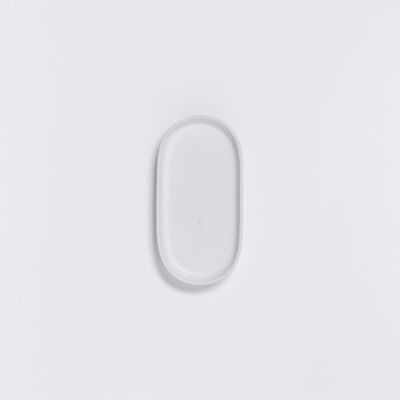 Weißes Mini-Tablett in Naturform
