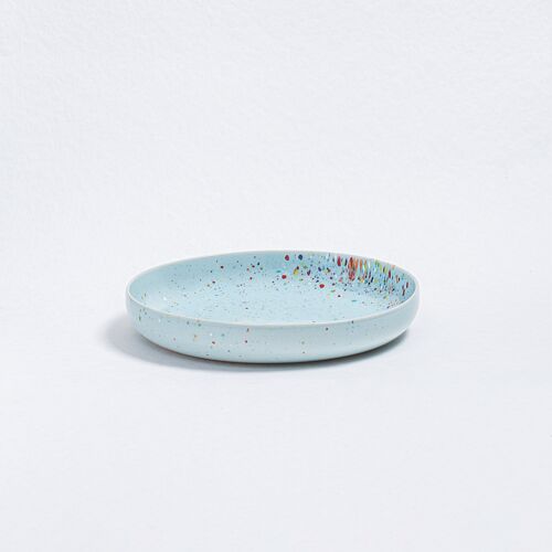 New Party Low Pasta Plate Blue 23cm