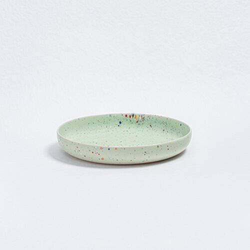 New Party Low Pasta Plate Green 23cm