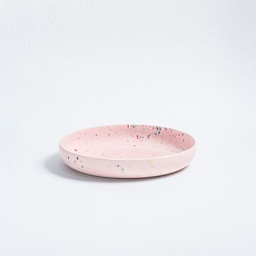 New Party Low Pasta Plate Pink 23cm