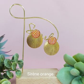 Boucles d'oreilles SUNNA en cuir métallisé - 4 COLORIS 7