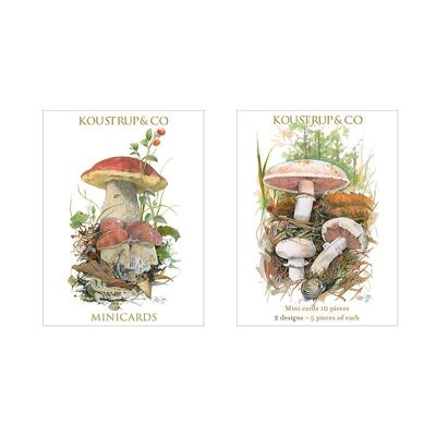 Minikarten Herbst - Pilze