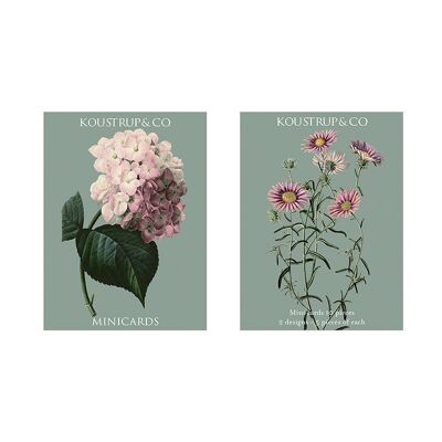 Minicartes automne - Hortensia