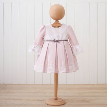 Un paquet de cinq robes de fille élégantes pour occasions spéciales, robe de petite fille 3-24M 5