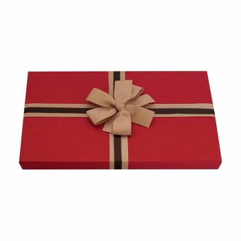 Coffret Cadeau Noeud Rouge Marron - Lot de 5 4