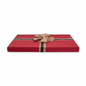 Coffret Cadeau Noeud Rouge Marron - Lot de 5 2