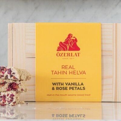 Ozerlat vrai tahin helva - vanille & pétales de rose