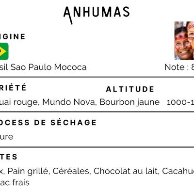 Kaffee Brasilien Anhumas 100 % Arabica