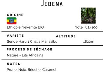 Café Bio Ethiopie Jebena 100% Arabica 1