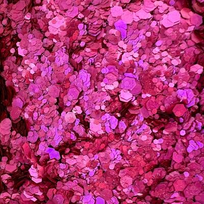 Raspberry Sorbet Eco Glitter Blend - Biodegradable Glitter Mix