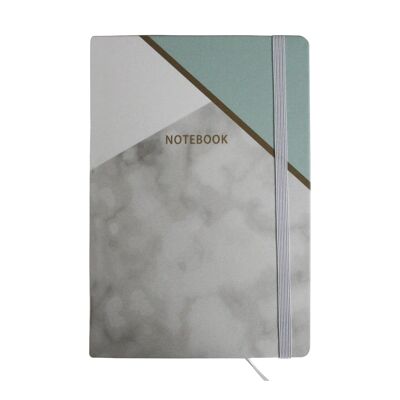 A5 Marble Effect Notebook - Green