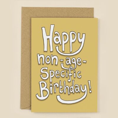 Happy Non-Age Specific Birthday Card