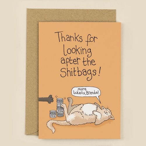 Looking After the Shitbags Card