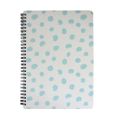 B5 Printed Notebook - White / Blue