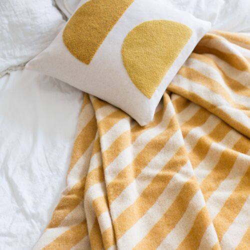 Filip wool blanket yellow
