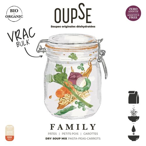 Soupe originale déshydratée Oupse / vrac 2 kg-Family bio