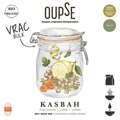 Oupse sopa deshidratada original/a granel 2 kg-Kasbah orgánica
