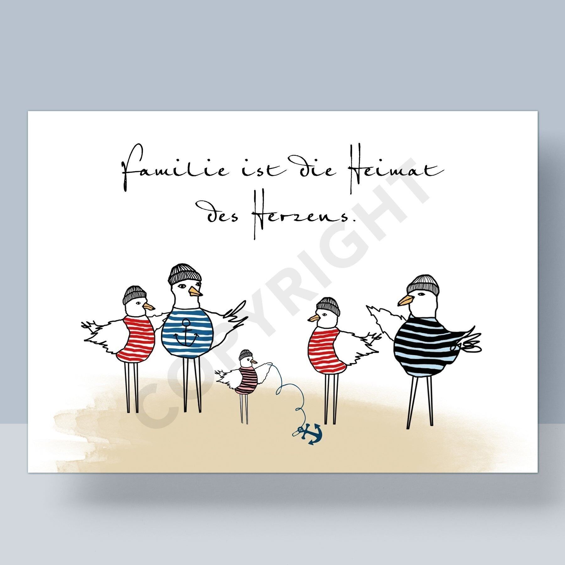 CARTOLINA - LA FAMIGLIA È LA CASA DEL CUORE