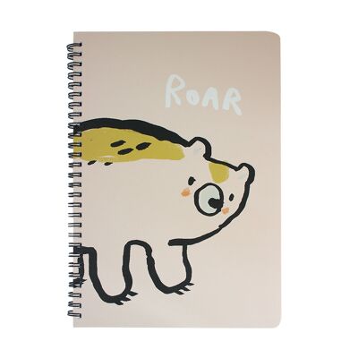 Cuaderno de animales de dibujos animados B5 - Oso melocotón