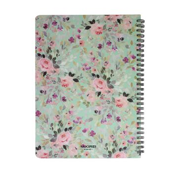 Carnet Floral B5 - Vert 2