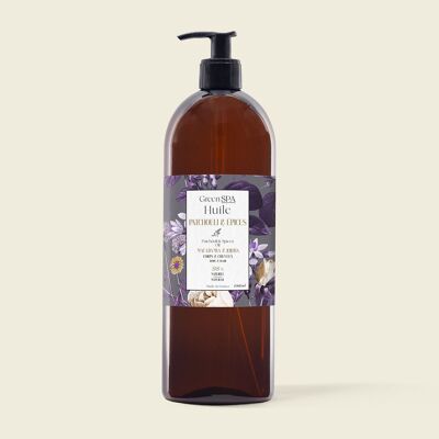 Huile de Massage Patchouli et Epices - Cabine 1 L