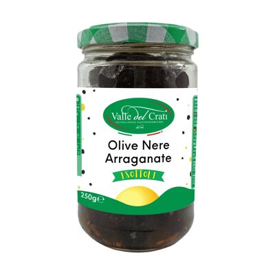 Aceitunas Negras Arraganadas, 250g