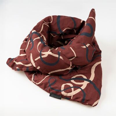 Printed Red Scarf