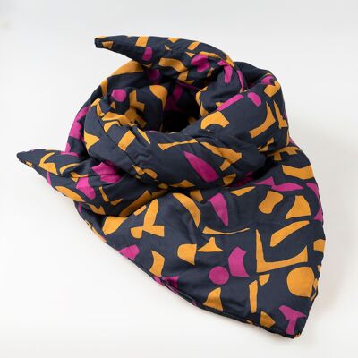 Colorful Black Scarf