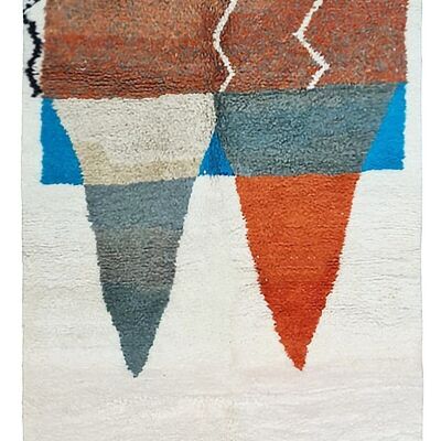 Auténtica alfombra bereber de pura lana 200 x 300 cm