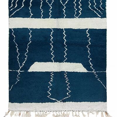 Auténtica alfombra bereber de pura lana 210 x 315 cm
