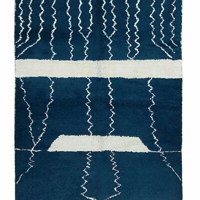 Auténtica alfombra bereber de pura lana 210 x 315 cm