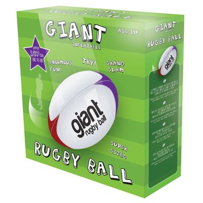 Riesiger aufblasbarer Rugbyball